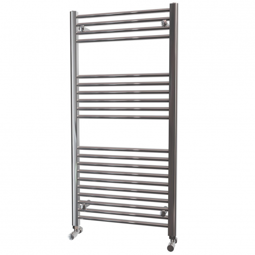 Chrome Straight Heated Towel Rail - 600mm Width