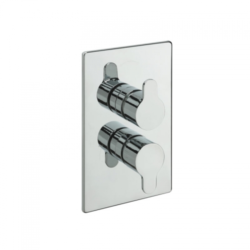 Twin Thermostatic Shower Valve - Lollipop Range