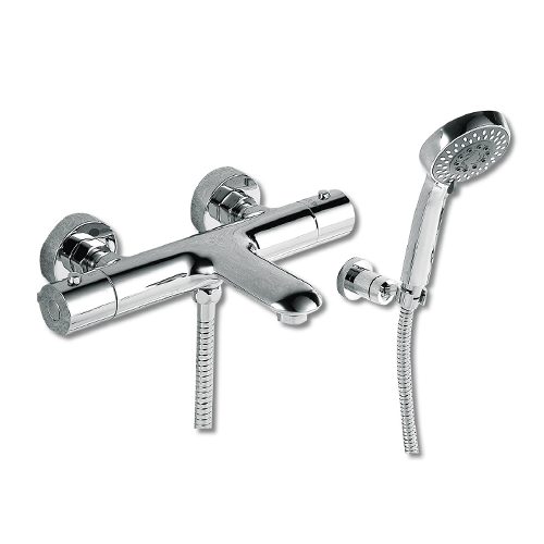 Tec Studio L Thermostatic Wall Mounted Bath Shower Mixer With Kit