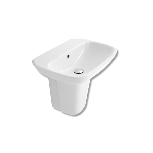 Olympia Clear Basin And Semi Pedestal