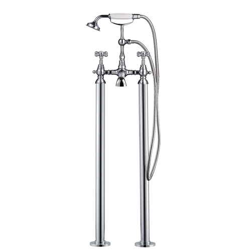 Traditional Freestanding Bath Shower Mixer - Victorian Lever By Voda Design