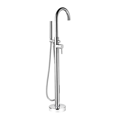 Free Standing Chrome Bath Mixer Filler Shower Tap