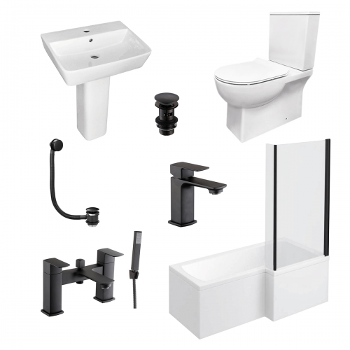 L Shape Shower Bath Deal - Right Hand - VODASUITE2