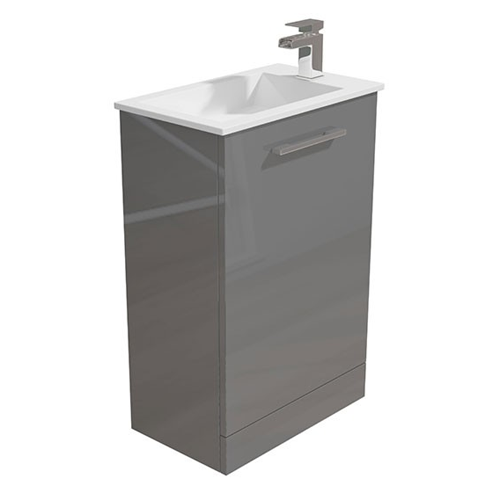 530mm Grey Vanity Unit & Basin - Alpine