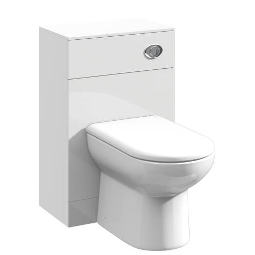 500mm Gloss White Back To Wall WC Unit (Unit Only) - Kass
