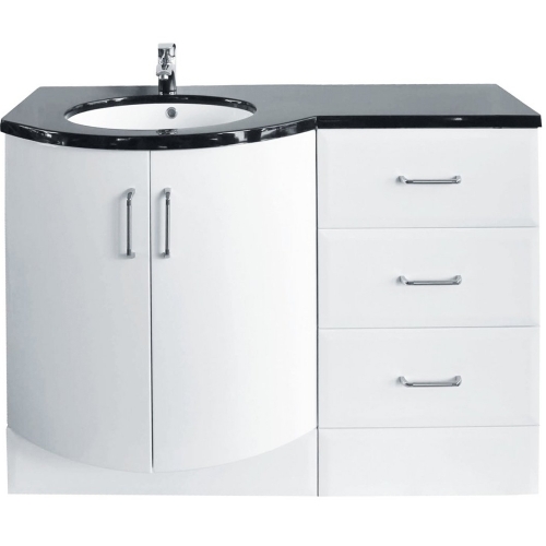 Gloss White Drawer Unit with Basin Unit and Top