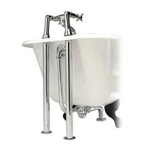 Chrome Roll Top Freestanding Bath Waste Pack