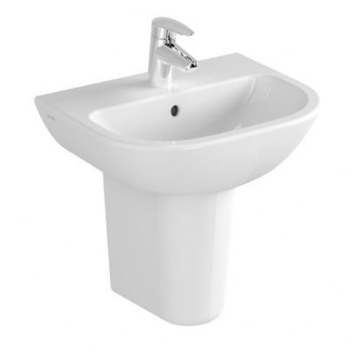 VitrA S20 Basin Options With Small Half Pedestal