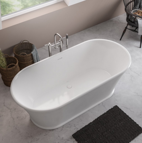 Reed 1650mm Freestanding Bath Inc Waste- REED1650