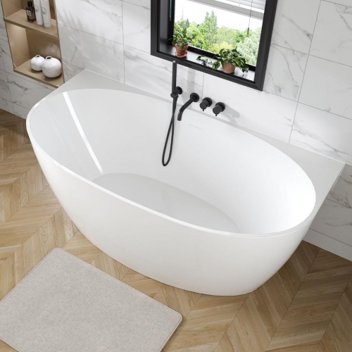 Grassmere Back To Wall Freestanding Bath 1500x750mm- GRASS1500