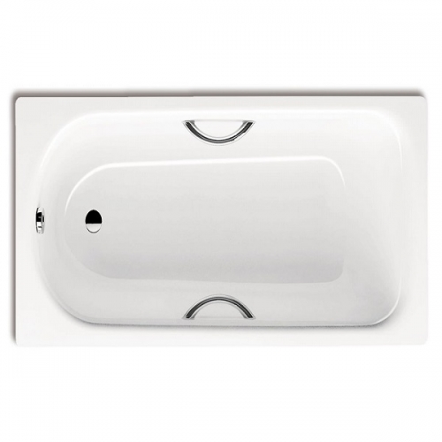 Kaldewei Saniform Plus Steel Bath Drilled For Twin Grips 1700 x 750mm 2 Tap Holes 