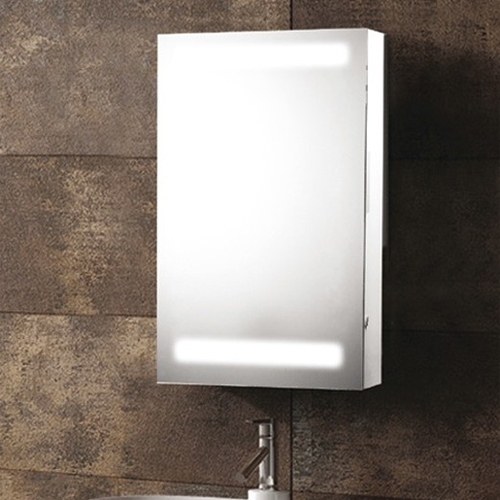 Synergy Taurus Aluminium Mirror Cabinet With Shaver Socket