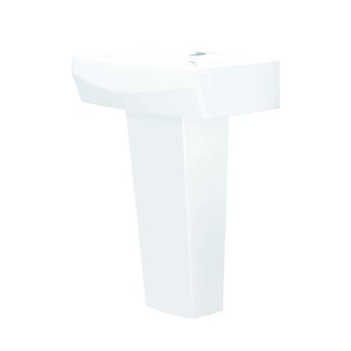 550mm 1 Tap Hole Basin And Pedestal - R20 By Voda Design