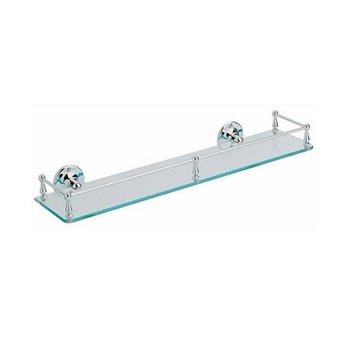 Heritage Traditional Glass Gallery Shelf 600mm