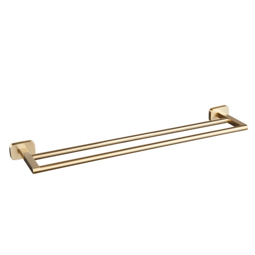 Asti Double Towel Rail Brushed Brass- 52.455