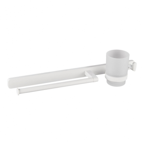 Asti Towel Ring, Hook and Tumbler Holder Matt white- 52.462