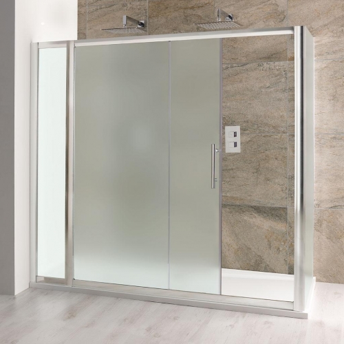 Volente 1200 Frosted Sliding Shower Door- 58.016