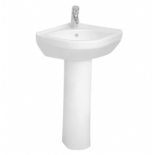 VitrA S50 40cm Corner Basin with Pedestal