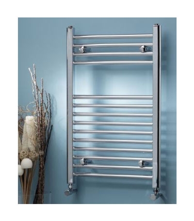 Chrome Curved Heated Towel Rail