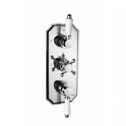Traditional Triple Concealed Thermostatic Shower Valve - Arlington