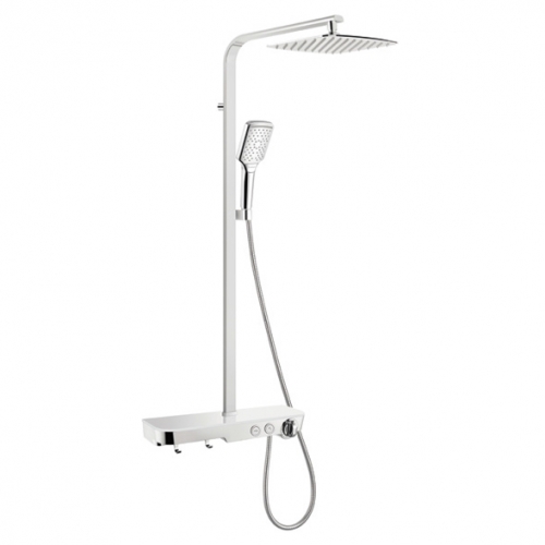 Synergy Accona Thermostatic Shower with Fixed head and handset - Chrome