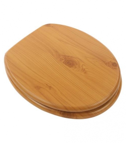 Wooden Antique Pine Toilet Seat