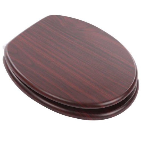 Wood Effect Toilet Seat Mahogany