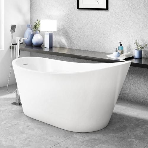 Freestanding Modern Slipper Bath 1660mm - Britta By Voda Design