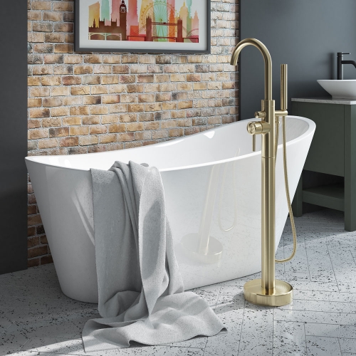 Freestanding Modern Slipper Bath 1660mm - Britta By Voda Design