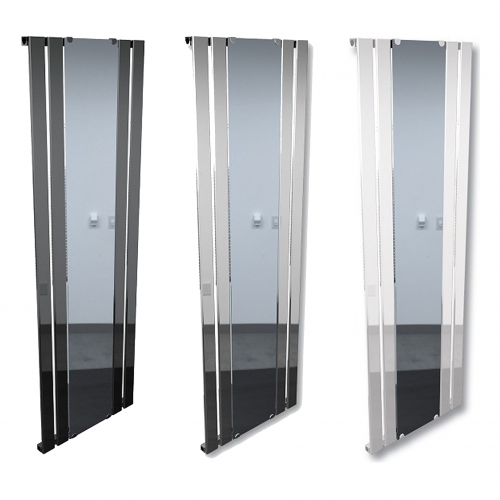 Synergy Attika Vertical Radiators with Mirror Anthracite/White/Chrome 600x1800