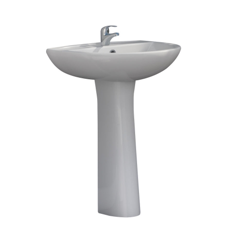 Arley Basin 56cm 1 Tap Hole & Pedestal