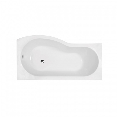 P Shape Shower Bath ONLY - Made In UK, Zane P By Voda Design