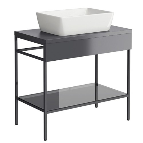 Synergy Berg 800mm Floor Mounted Console Unit & Countertop Basin