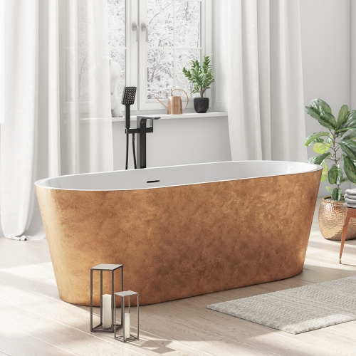Copper Freestanding Bath 1495x745mm - Indulgence By Voda Design
