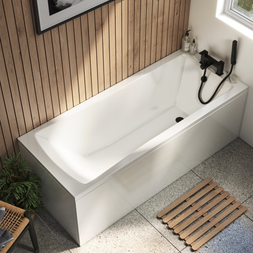 1700mm Single Ended Straight Bath