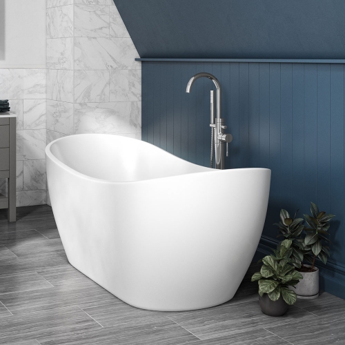 Synergy Bolsena 1800mm Freestanding Double Ended Bath Including Chrome Freestanding Tap