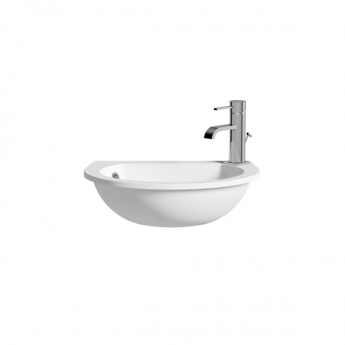 Space Saver 490x355mm 1TH Semi Recessed Basin