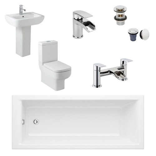 Complete Standard Bathroom Suite - Elite Solo