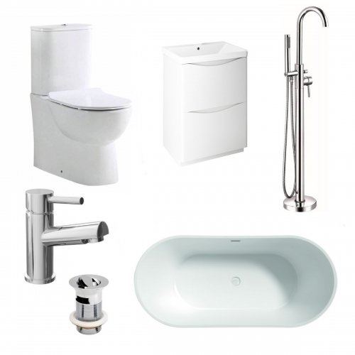 Modern Freestanding Bath Suite - VODASUITE6