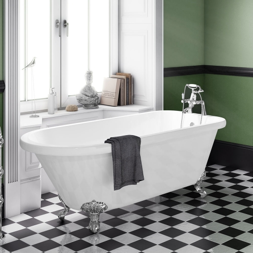 Freestanding Traditional Single Ended Bath 1470mm - Rochester By Voda Design