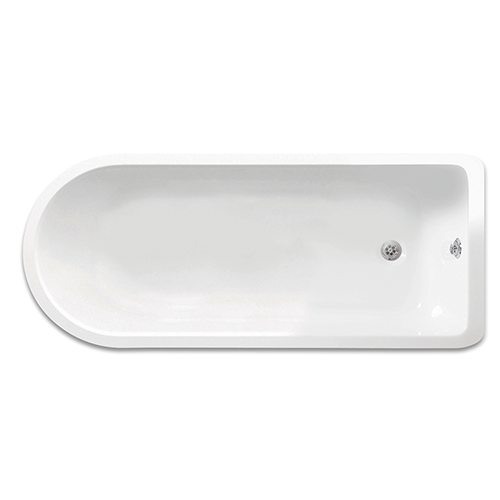 Freestanding Traditional Single Ended Roll Top Bath With Chrome Ball And Claw Feet 1470mm - Cambridge By Synergy