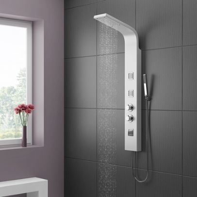 Deluxe White Dream  Shower Panel