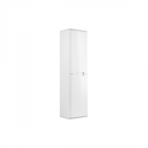 Freedom 350mm 2 Door Wall Hung Tall Unit - White Gloss