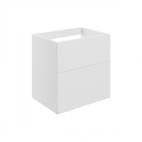 Hadleigh 590mm Wall Hung 2 Drawer Basin Unit (No Top) - Matt White