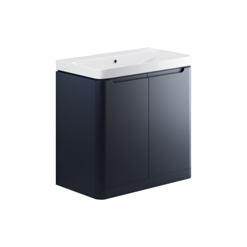 Freedom 805mm 2 Door Floor Standing Basin Unit - Matt Indigo
