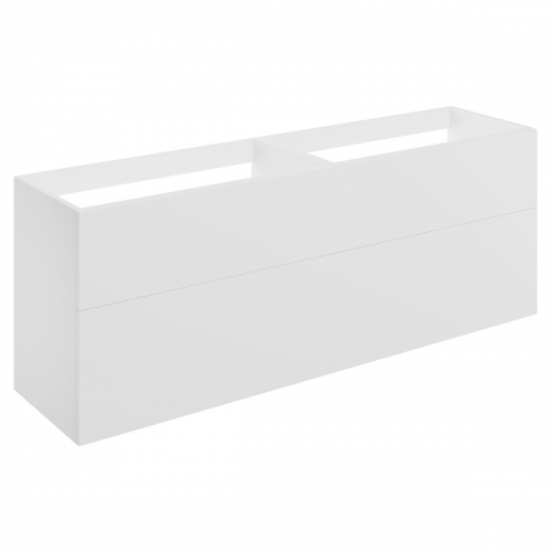 Hadleigh 1180mm Wall Hung 4 Drawer Basin Unit (No Top) - Matt White