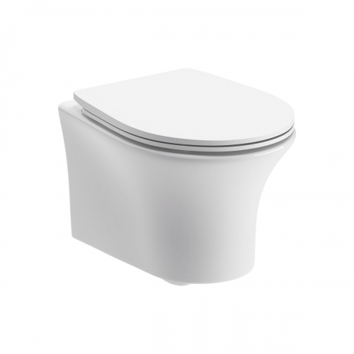 Series8 Rimless Wall Hung WC & Soft Close Seat