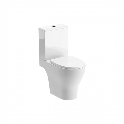 Series7 Rimless Short Projection Close Coupled Open Back WC & Soft Close Seat