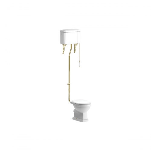 Series9 High Level WC & Soft Close Seat w/Br.Brass Finishes