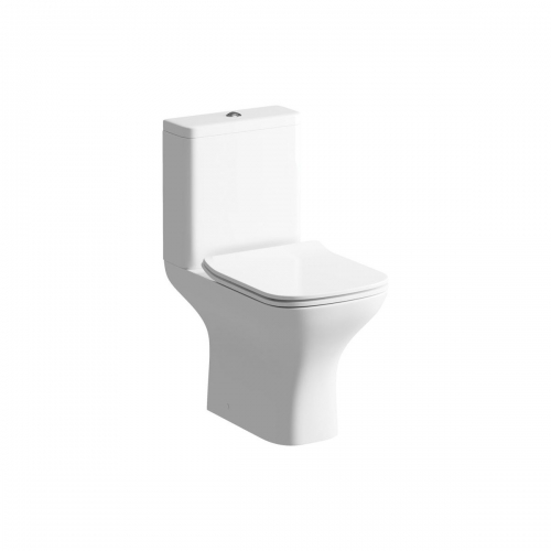 Series3 Rimless Comfort Height Close Coupled Open Back WC & Slim Soft Close Seat